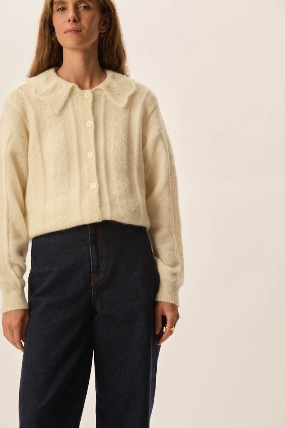Cardigan Des Petits Hauts Capucine creme
