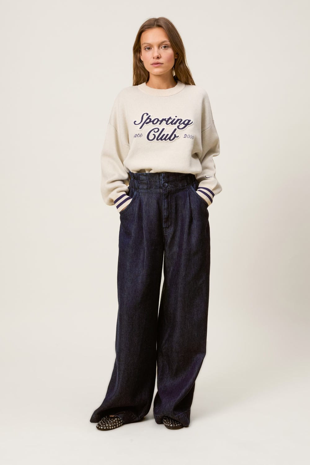 Jeans Des Petits Hauts Loulou deep blue