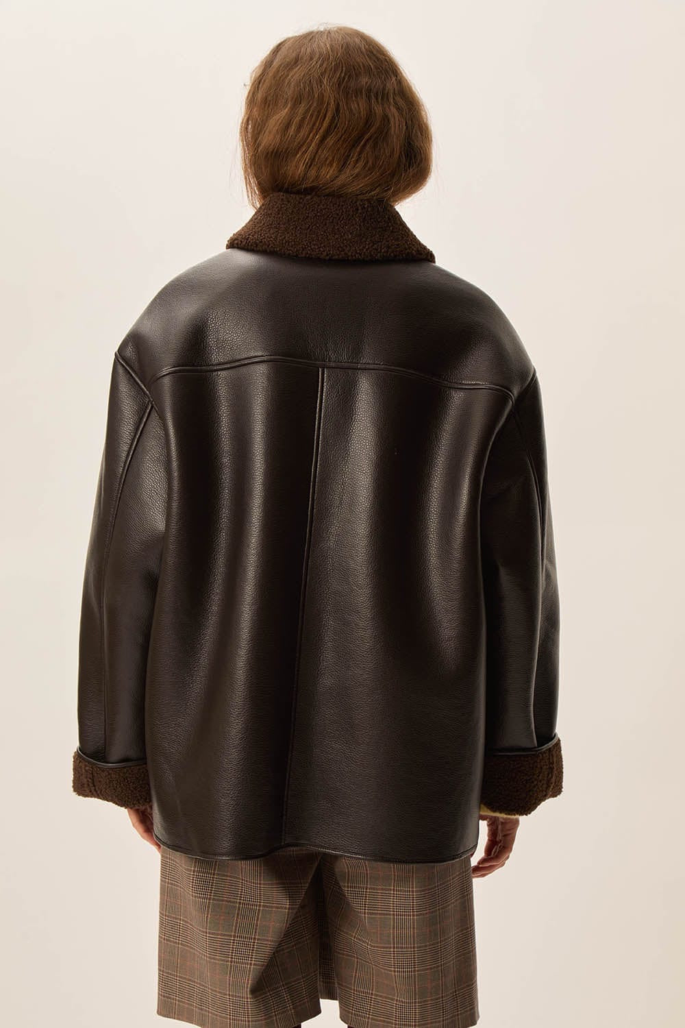 Cappotto eco montone Des Petits Hauts Yulia caffè