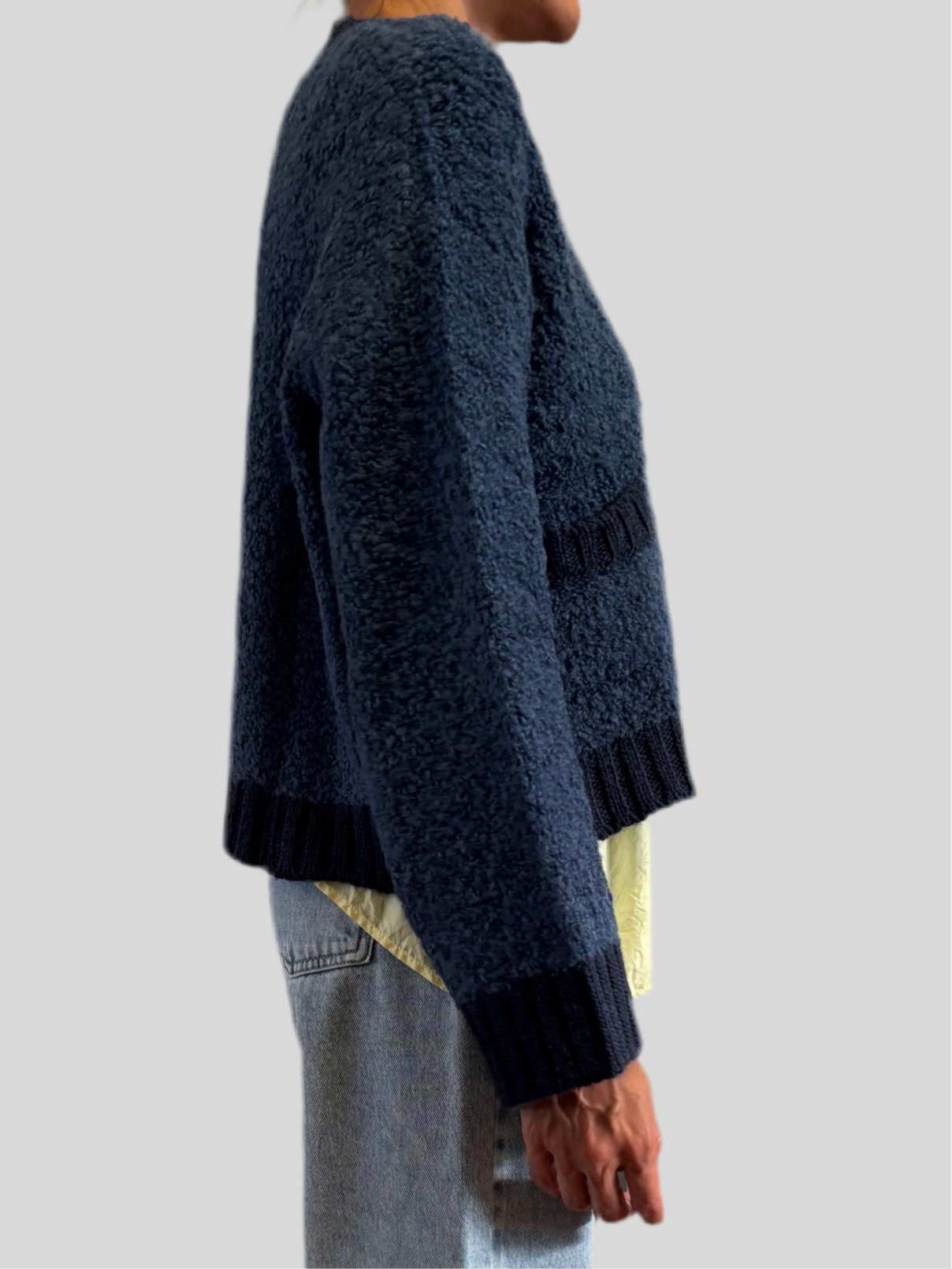 Cardigan Flirt bouclé blu