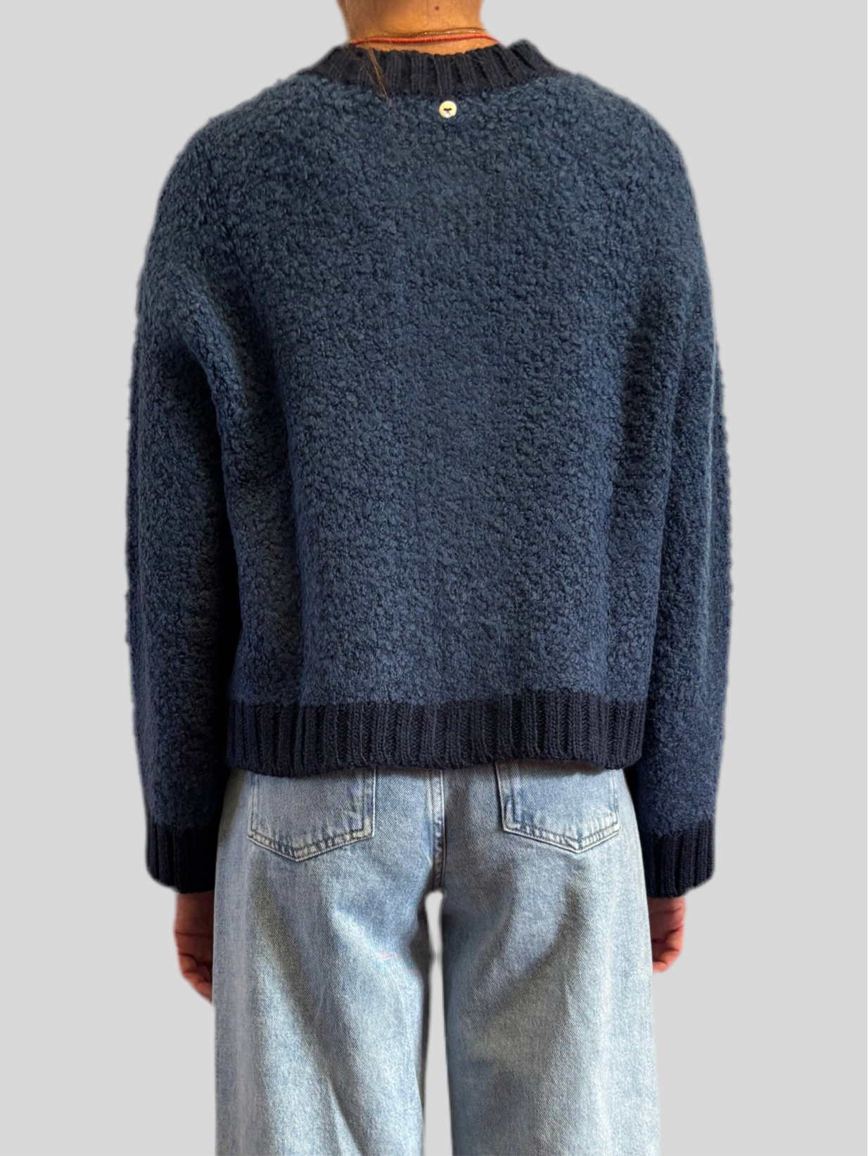 Cardigan Flirt bouclé blu