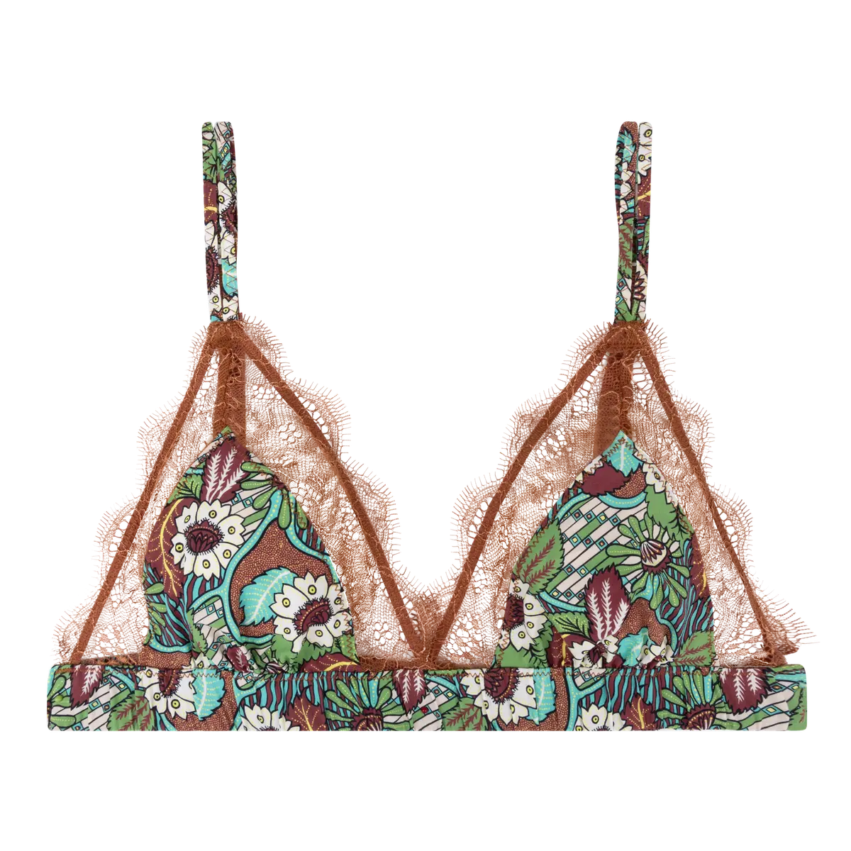 Bralette Love Stories Love Lace Brown/Green