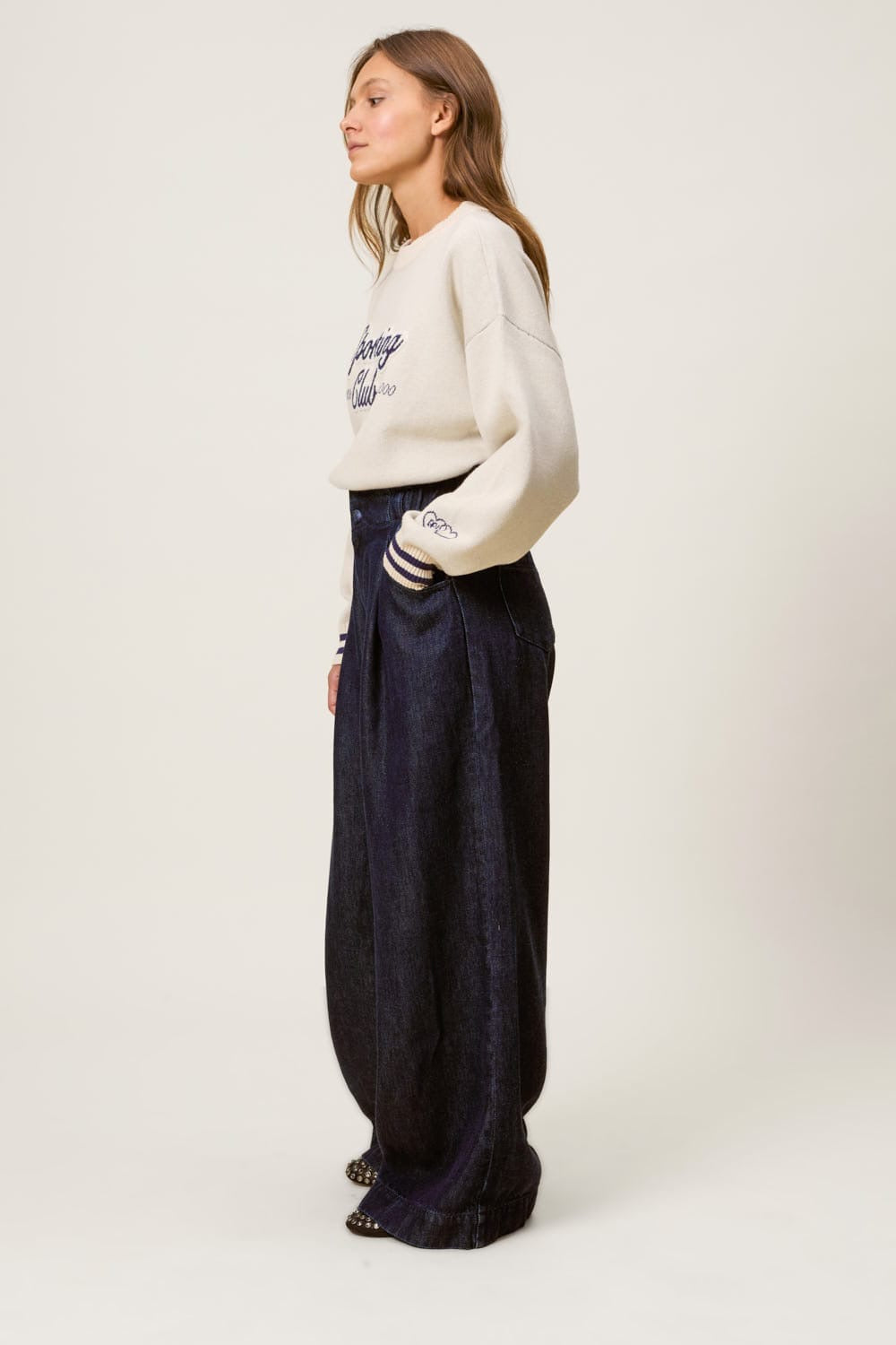 Jeans Des Petits Hauts Loulou deep blue