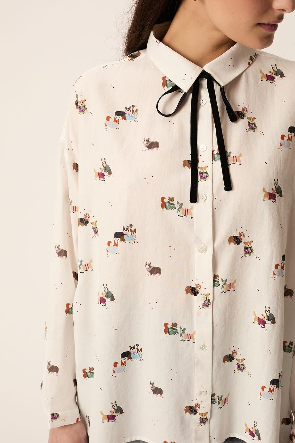 Camicia Des Petits Hauts Spark corgi