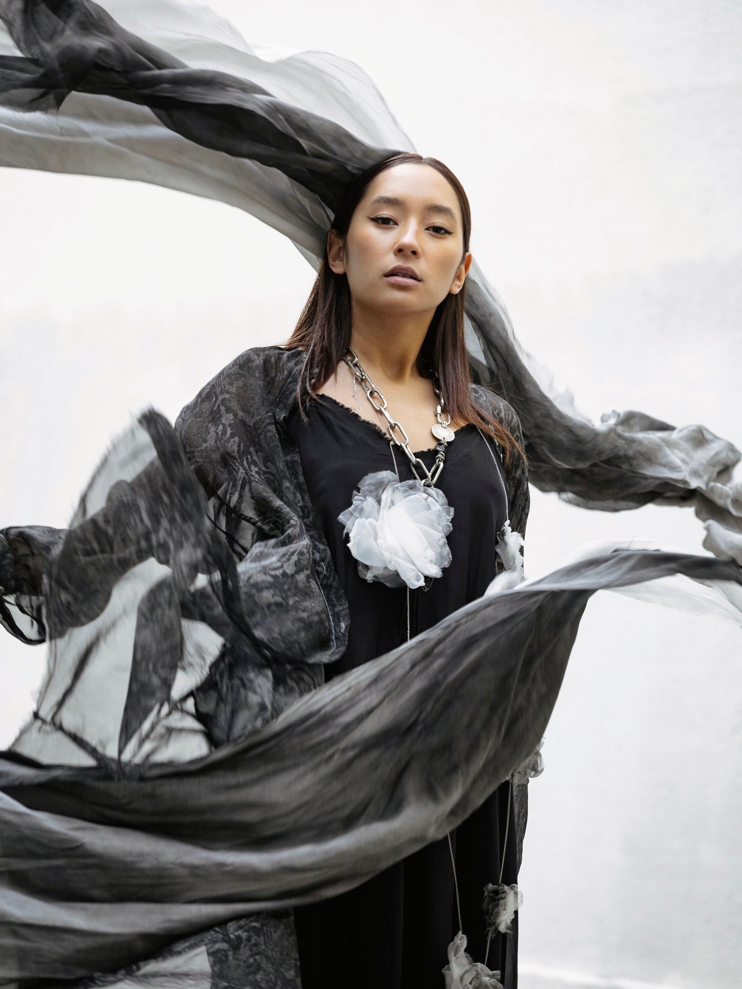 Foulard Sanctamuerte anthracite