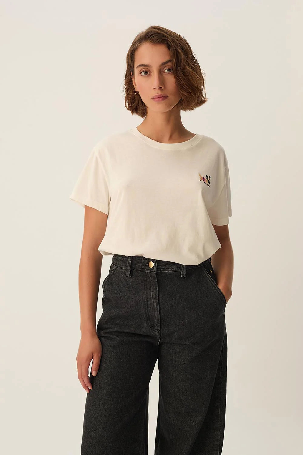 T-shirt Des Petits Hauts Fantine ecru