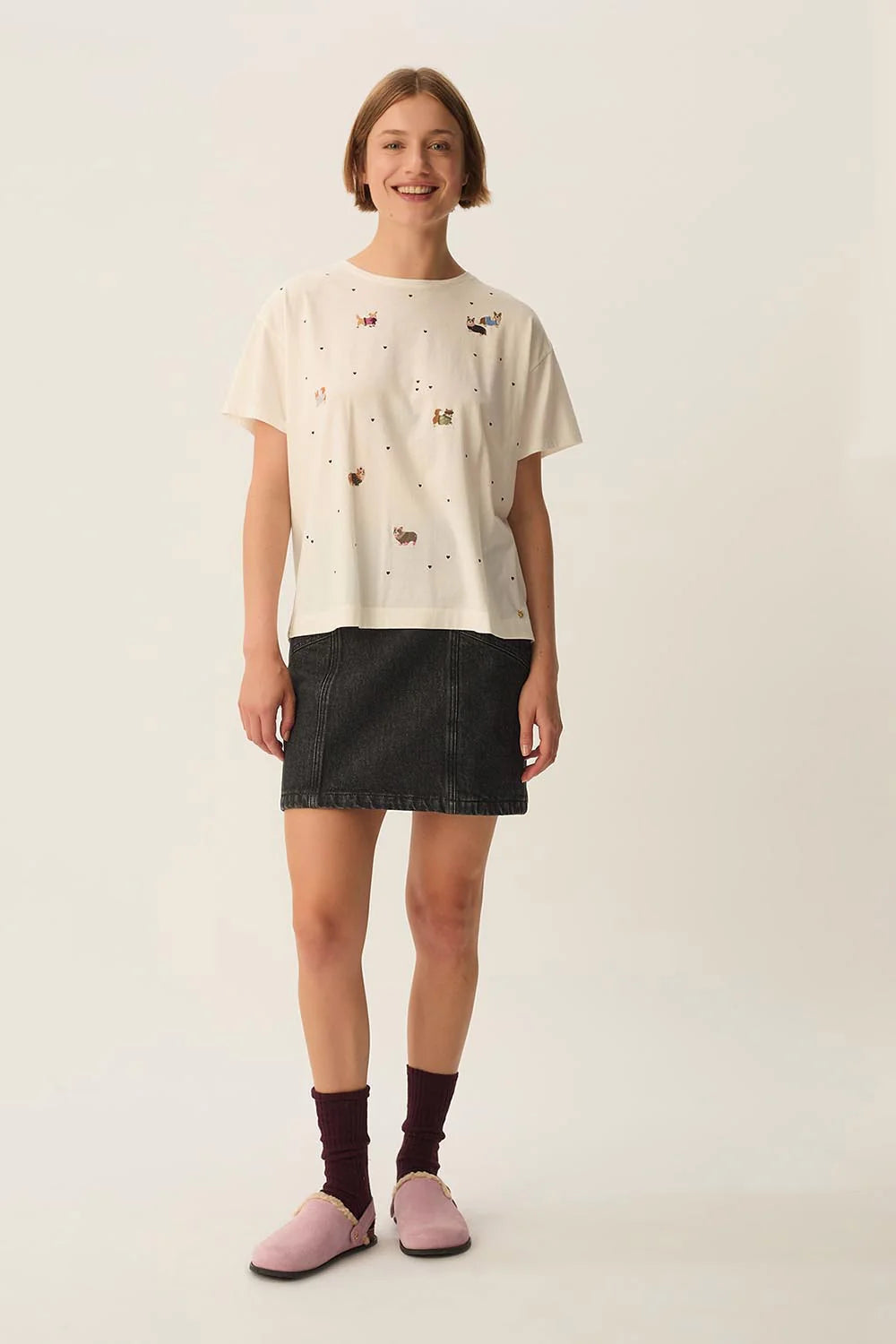 T-shirt Des Petits Hauts Fanelie ecru