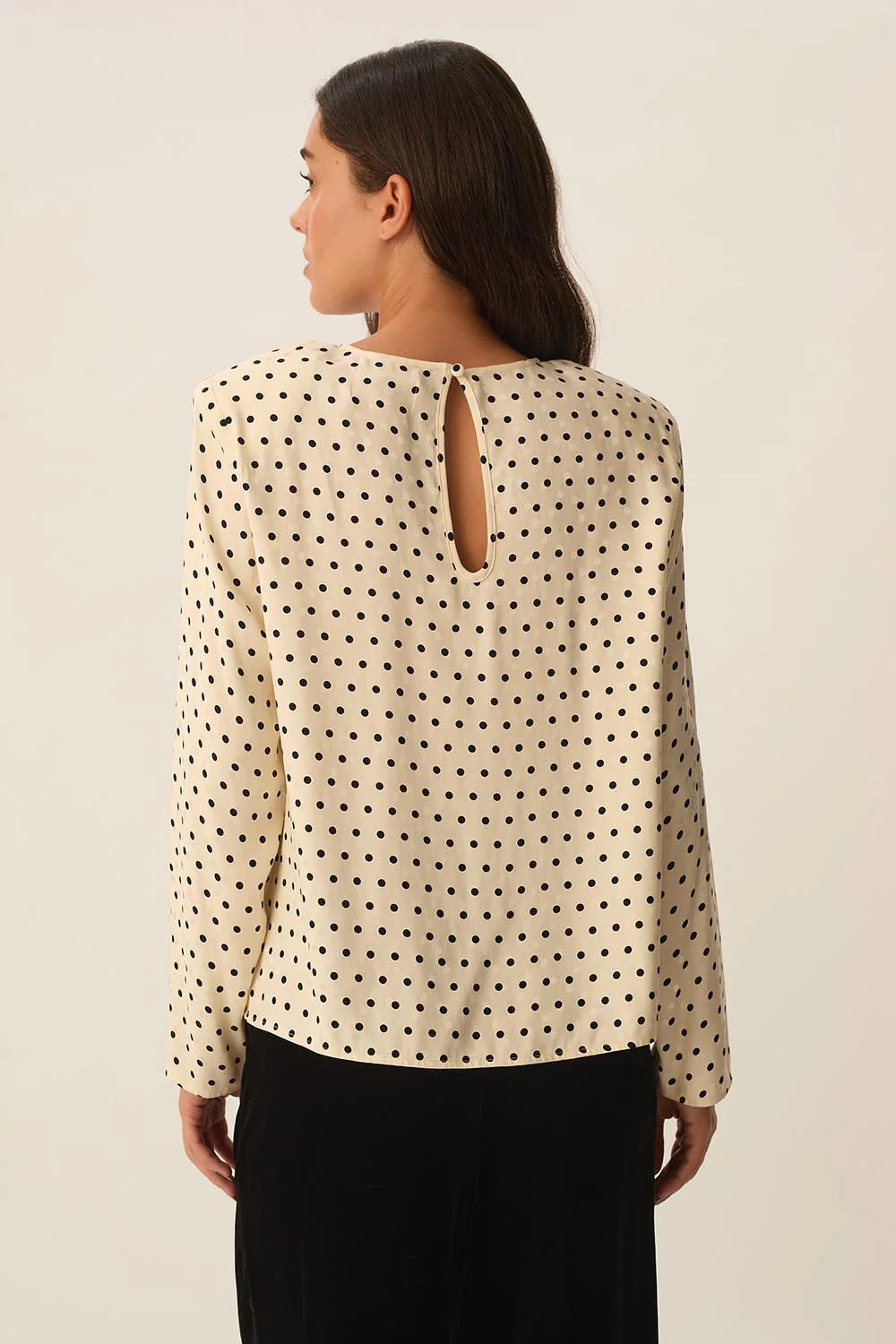 Blusa Des Petits Hauts Yelena pois jacquard