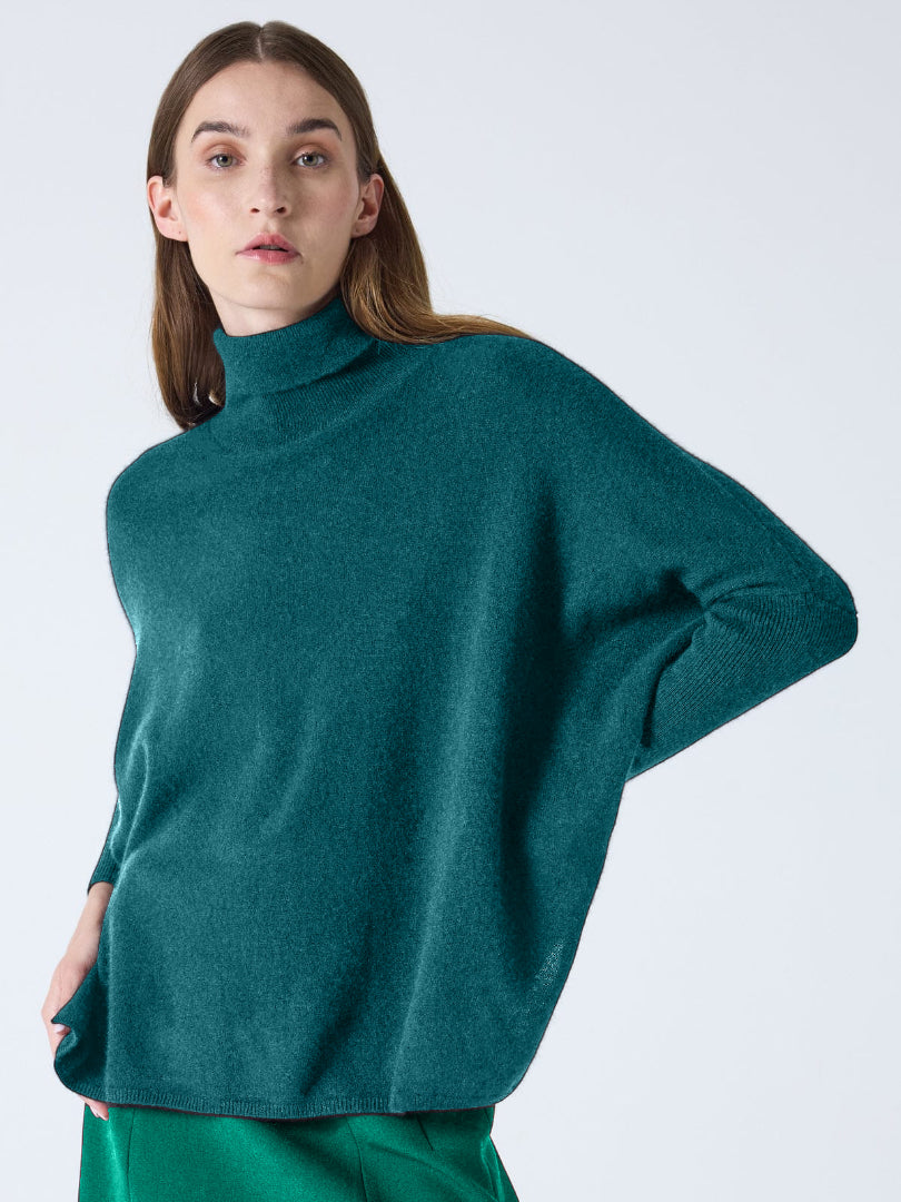 Maglione Absolut Cashmere Clara heathered teal