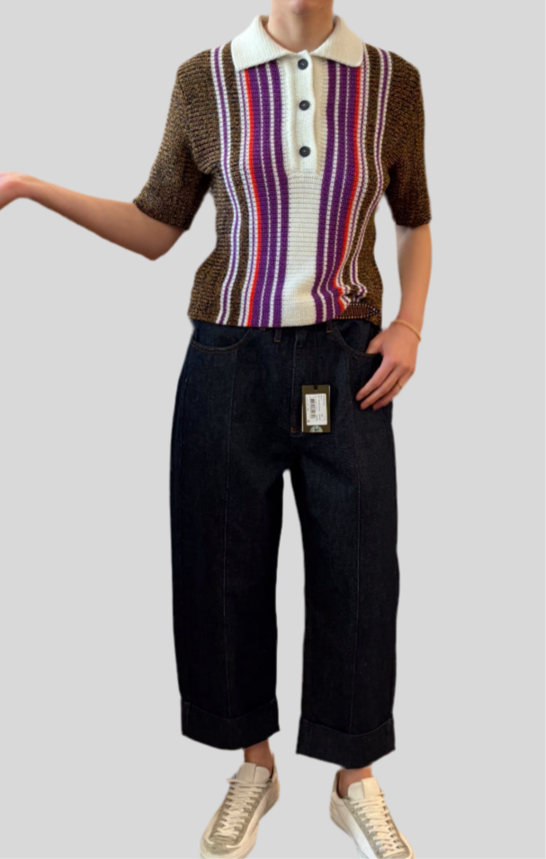 Pantalone Tela Brooklyn/Denim blu