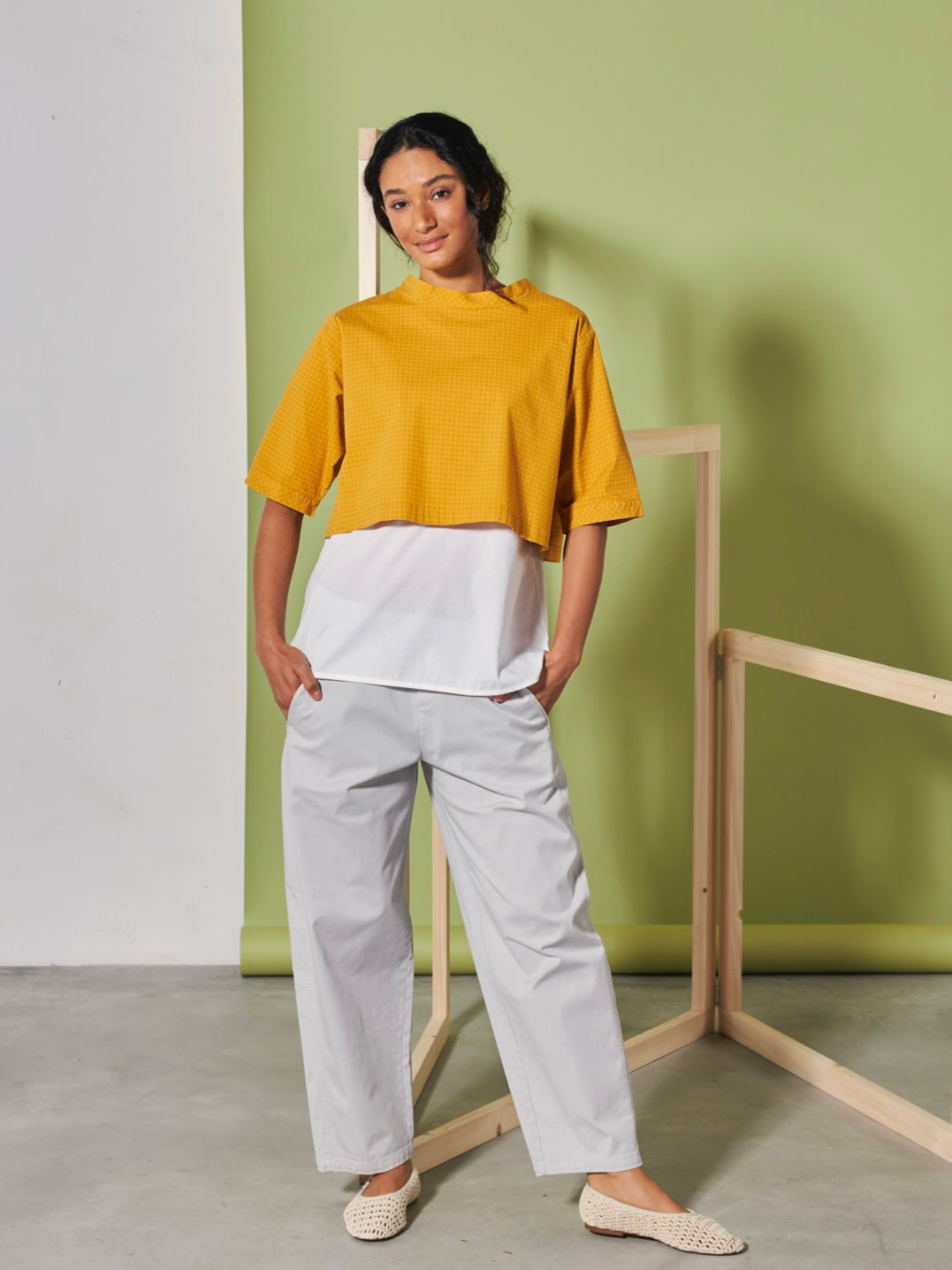 Pantalone TreBarraBi PrUx Gab Dust balloon grigio chiaro