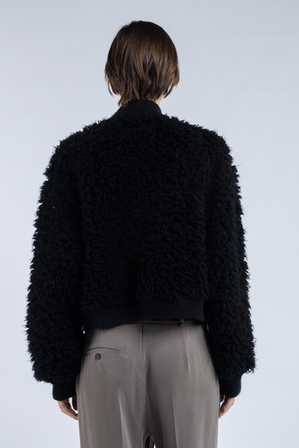 Giaccone Phisique Du Role bomber eco pelliccia nero