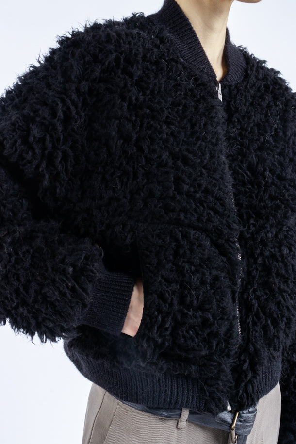 Giaccone Phisique Du Role bomber eco pelliccia nero