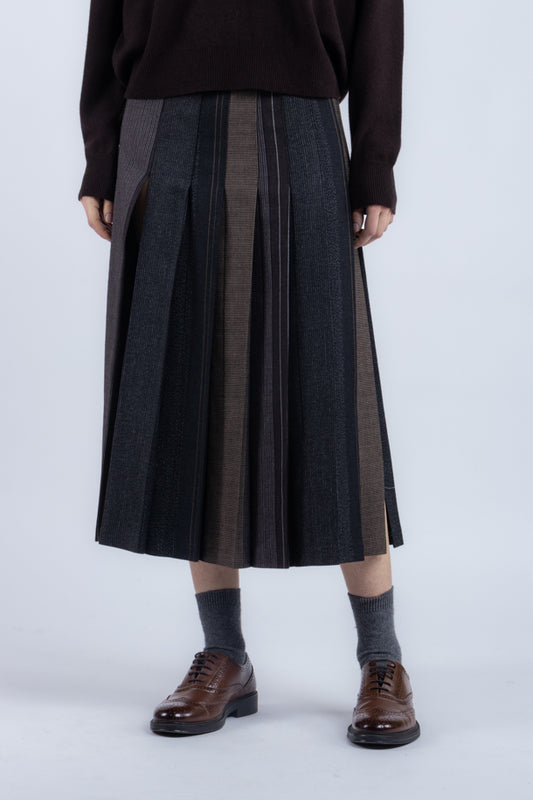 Gonna Phisique Du Role a pieghe patch