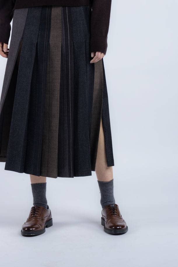 Gonna Phisique Du Role a pieghe patch