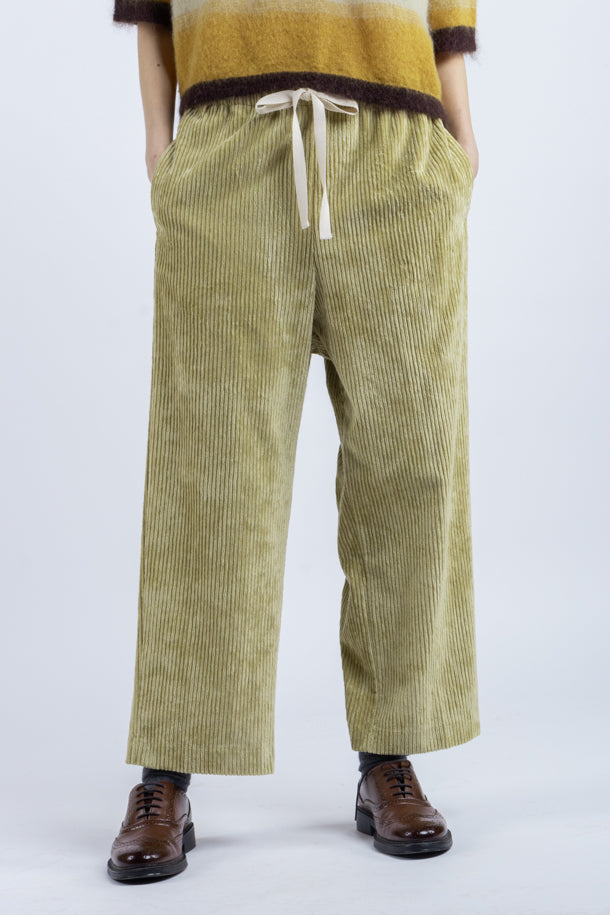 Pantalone Phisique Du Role velluto pistacchio