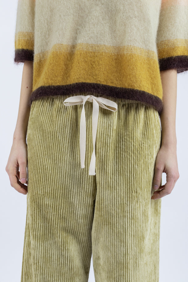 Pantalone Phisique Du Role velluto pistacchio