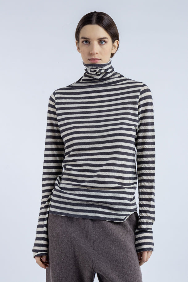 Maglia Phisique Du Role dolcevita a righe antracite