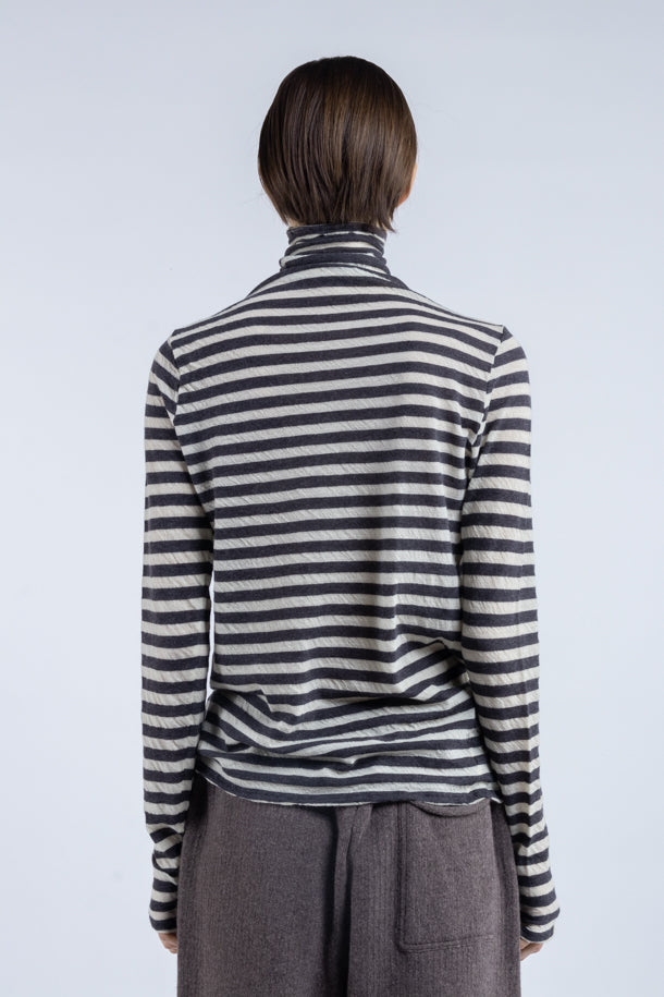 Maglia Phisique Du Role dolcevita a righe antracite