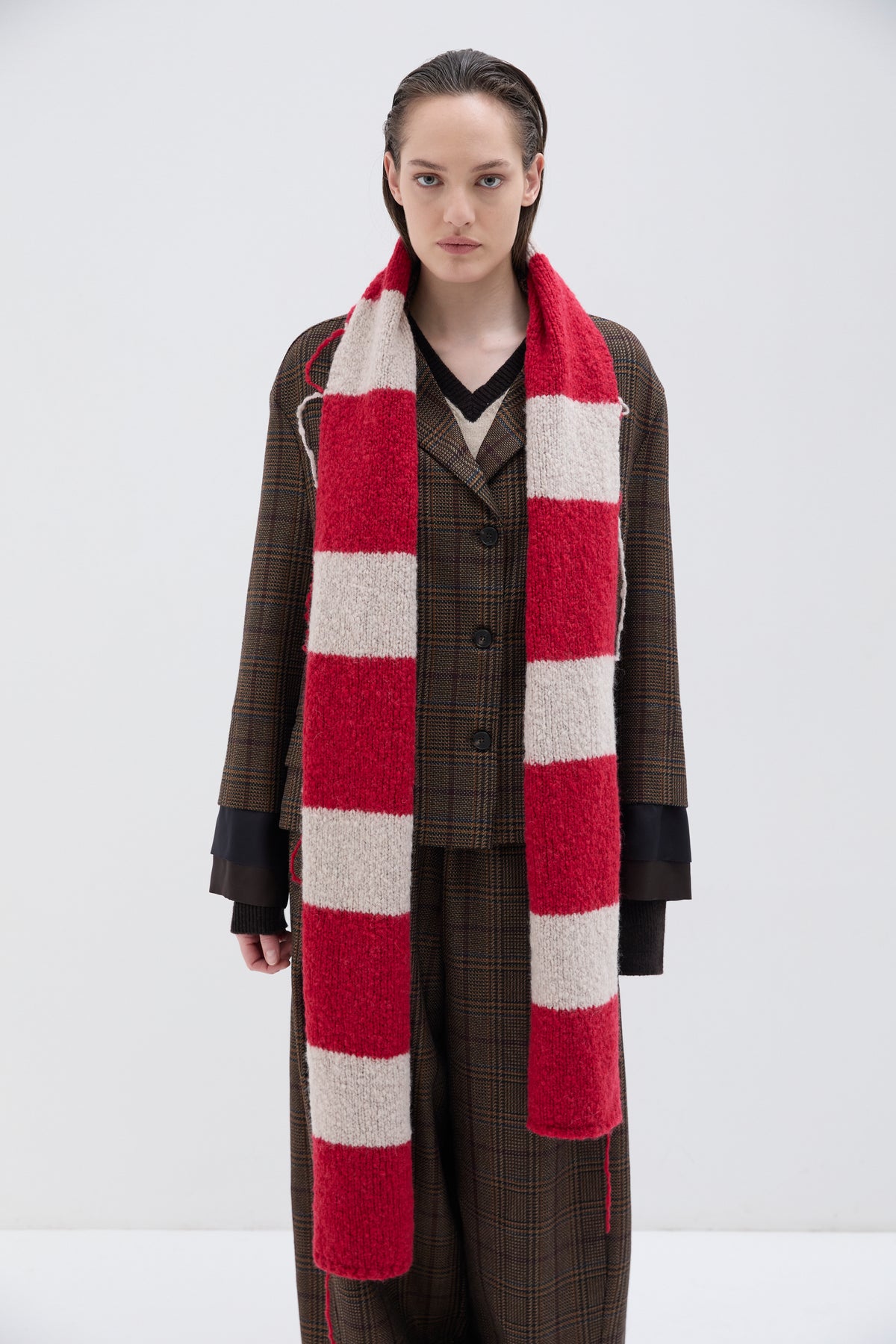 Sciarpa Phisique Du Role light ruby + cream