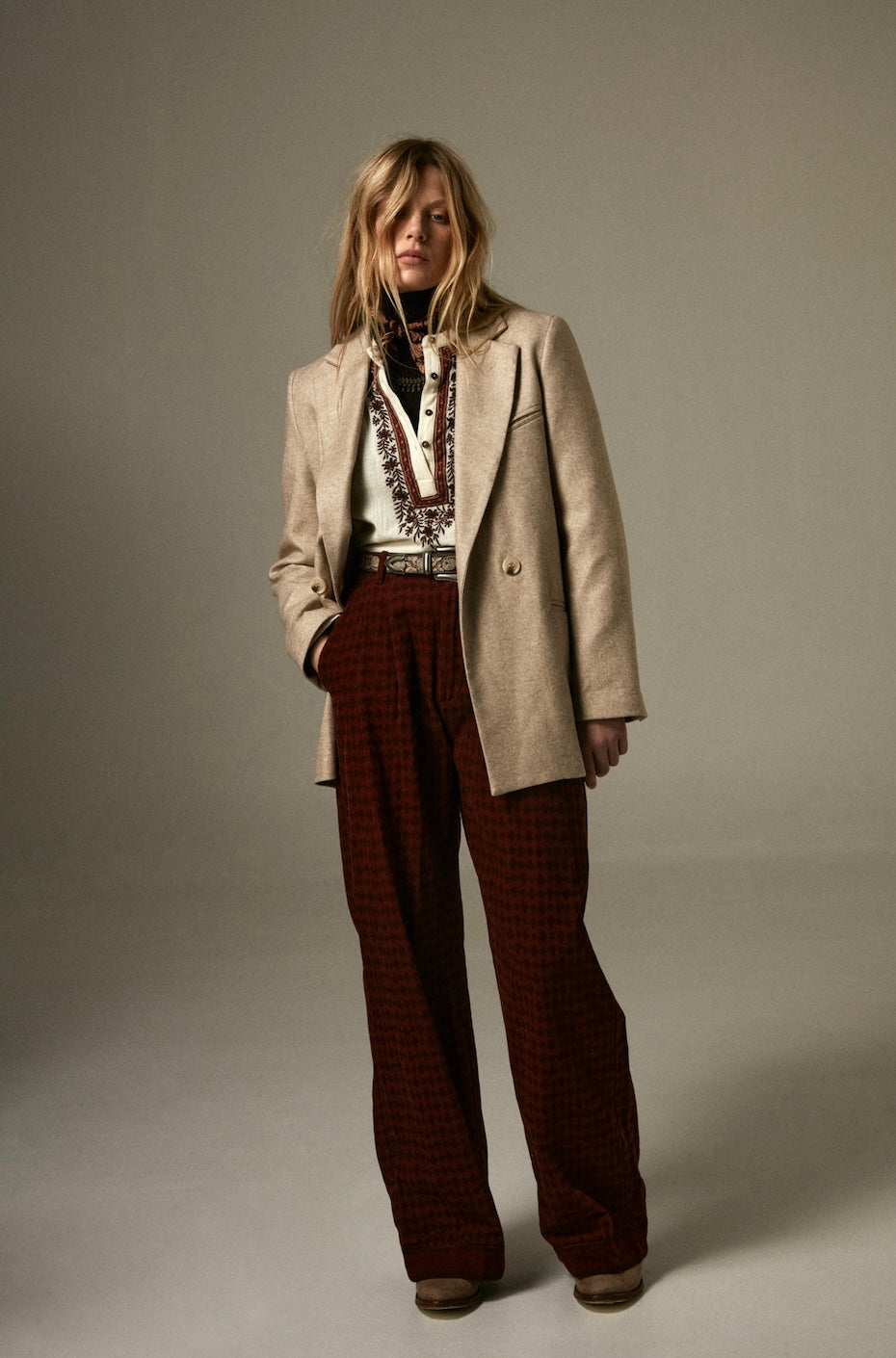 Giacca Maison Hotel Anna Rue Des Rosier beige