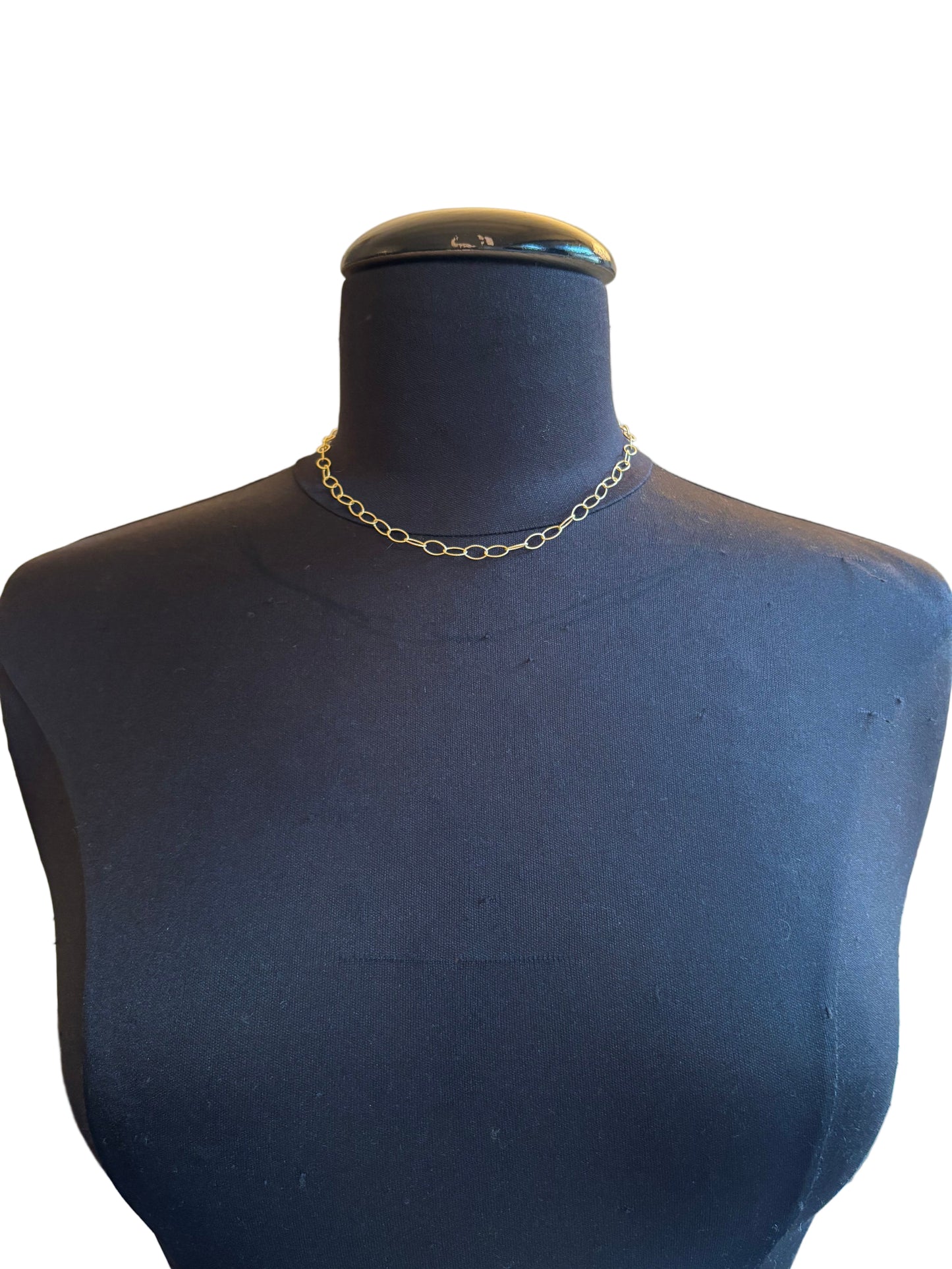 Collana Emmevi catena maglie ovali satinate