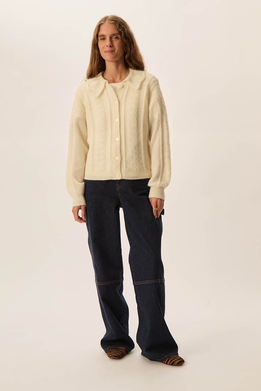 Cardigan Des Petits Hauts Capucine creme