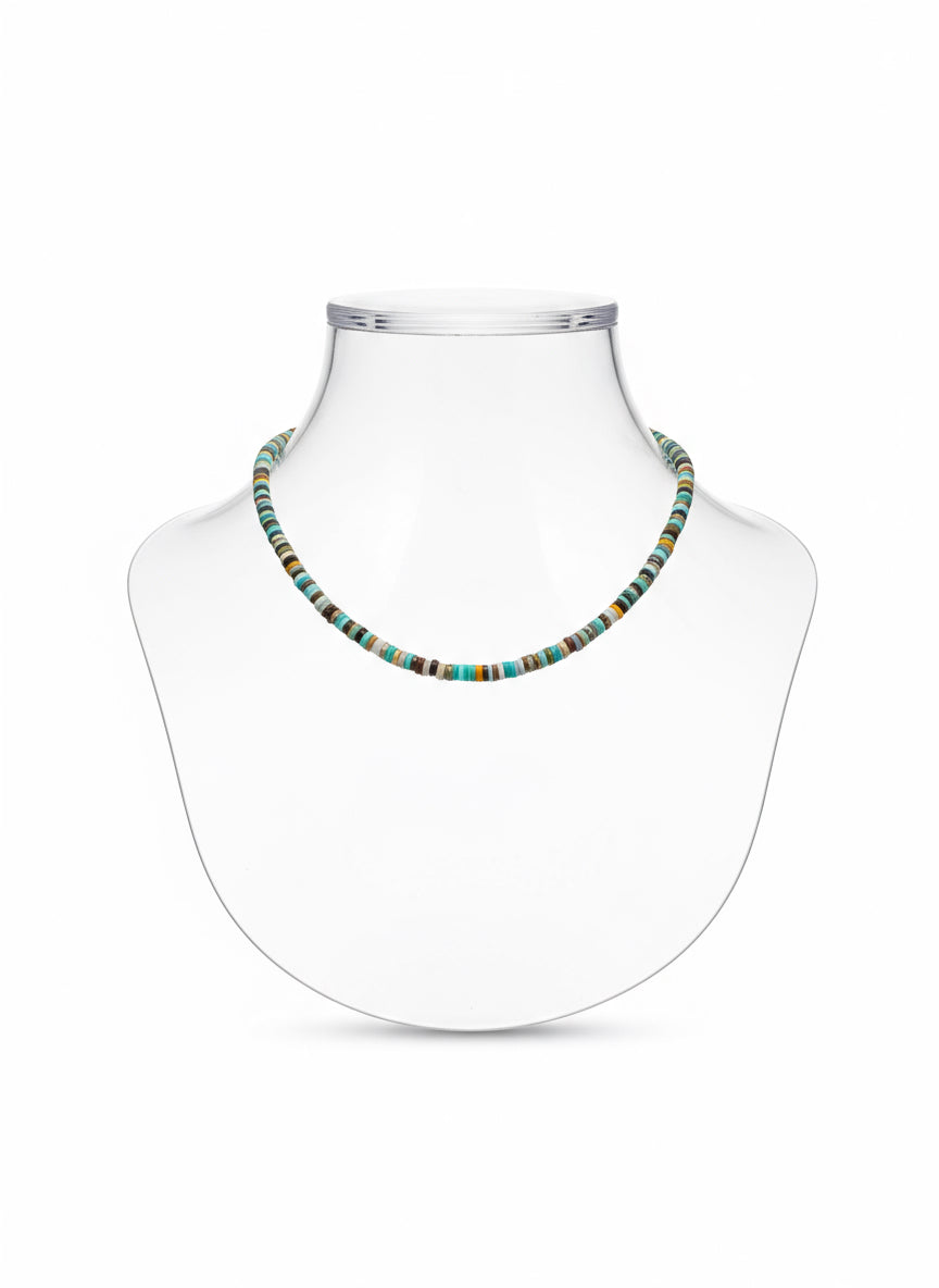 Collana Emmevi pietre verdi tre ciondoli