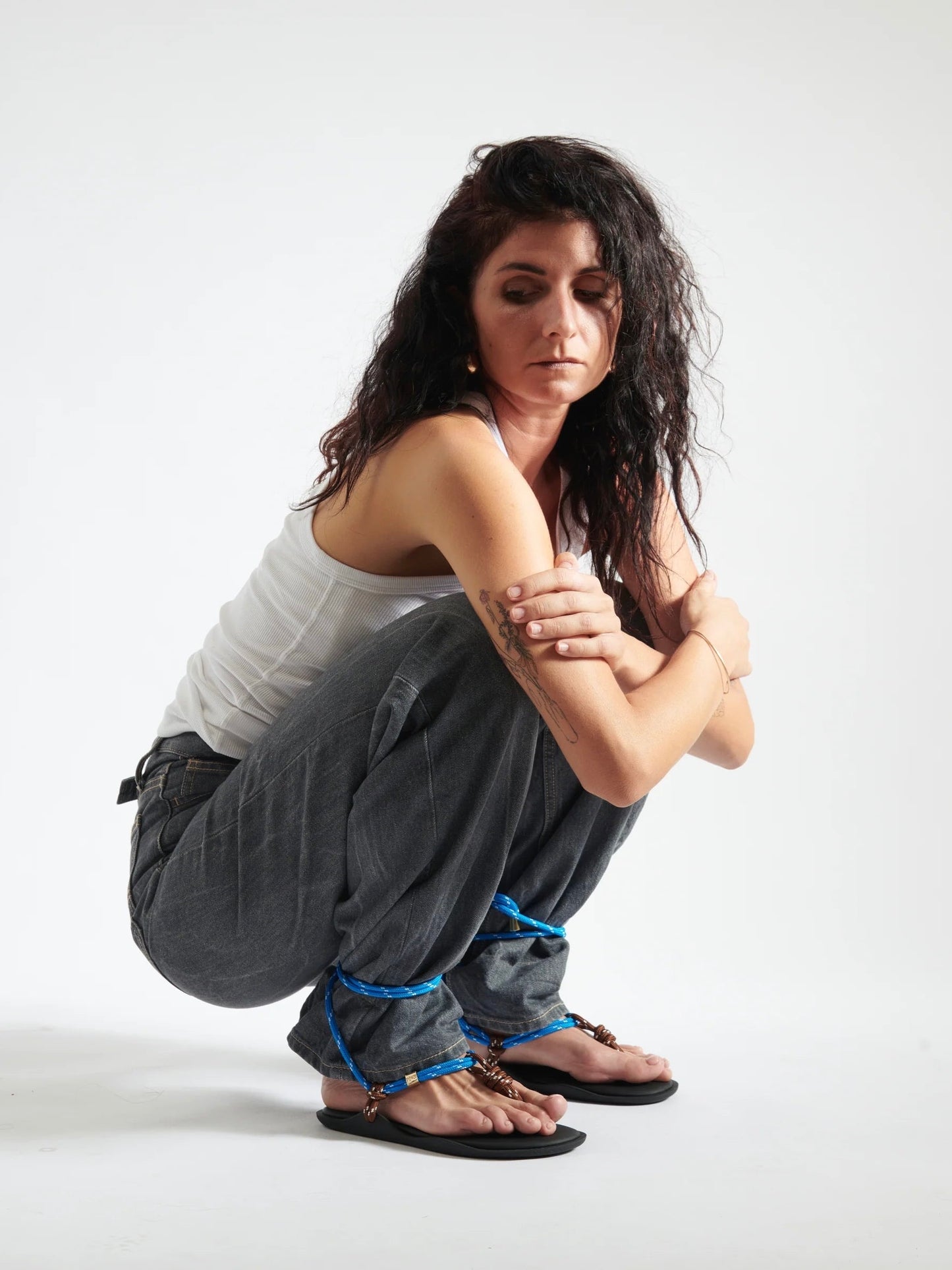 Sandalo Flowze FLO / TWIN - Brown/Sky Blue