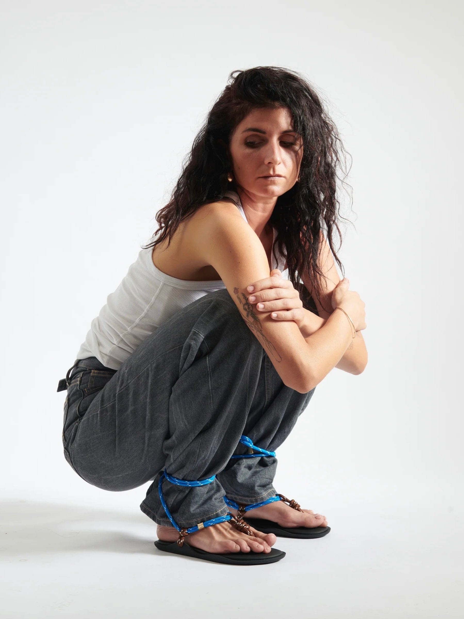 Sandalo Flowze FLO / TWIN - Brown/Sky Blue