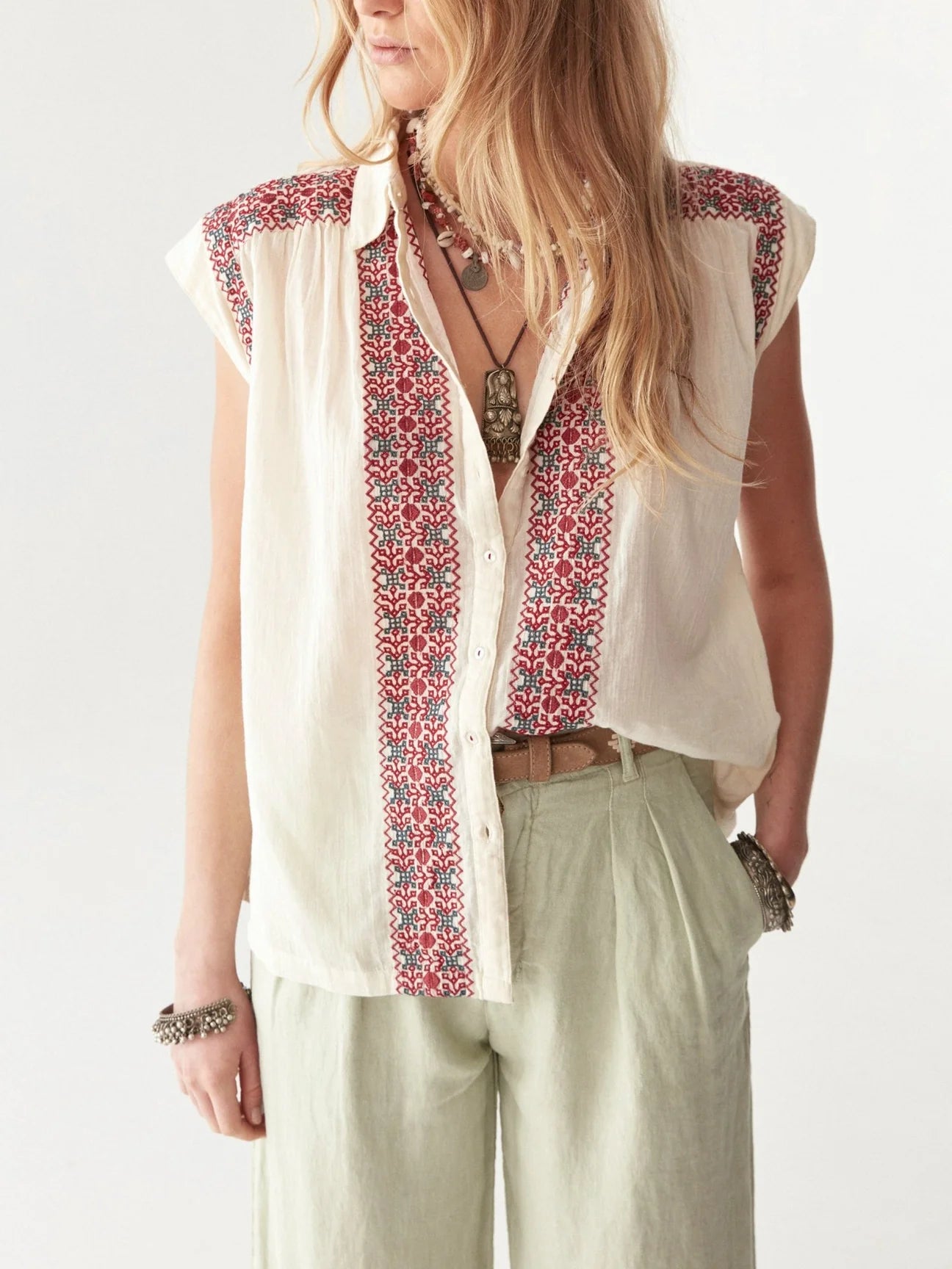 Pantalone Maison Hotel Berenson Marisa Pant Avocado