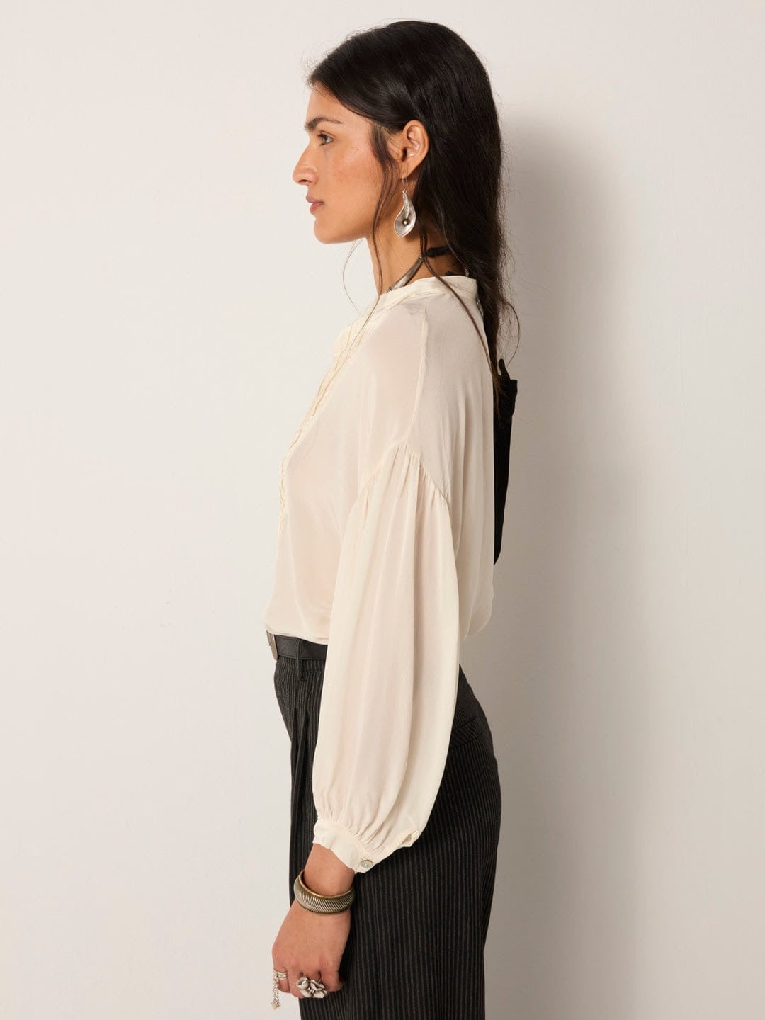 Blusa Maison Hotel Giovanni Tuxedo pearl
