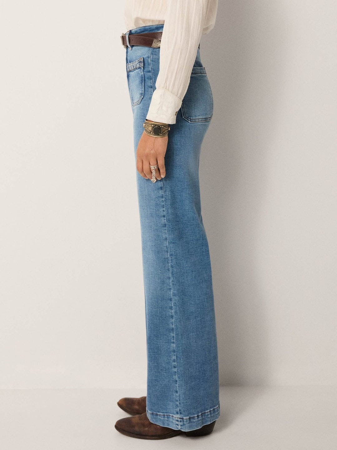 Jeans Maison Hotel Giuletta Willie light blue denim