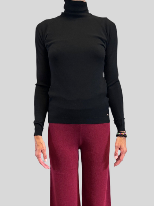 Maglia Flirt dolcevita nero