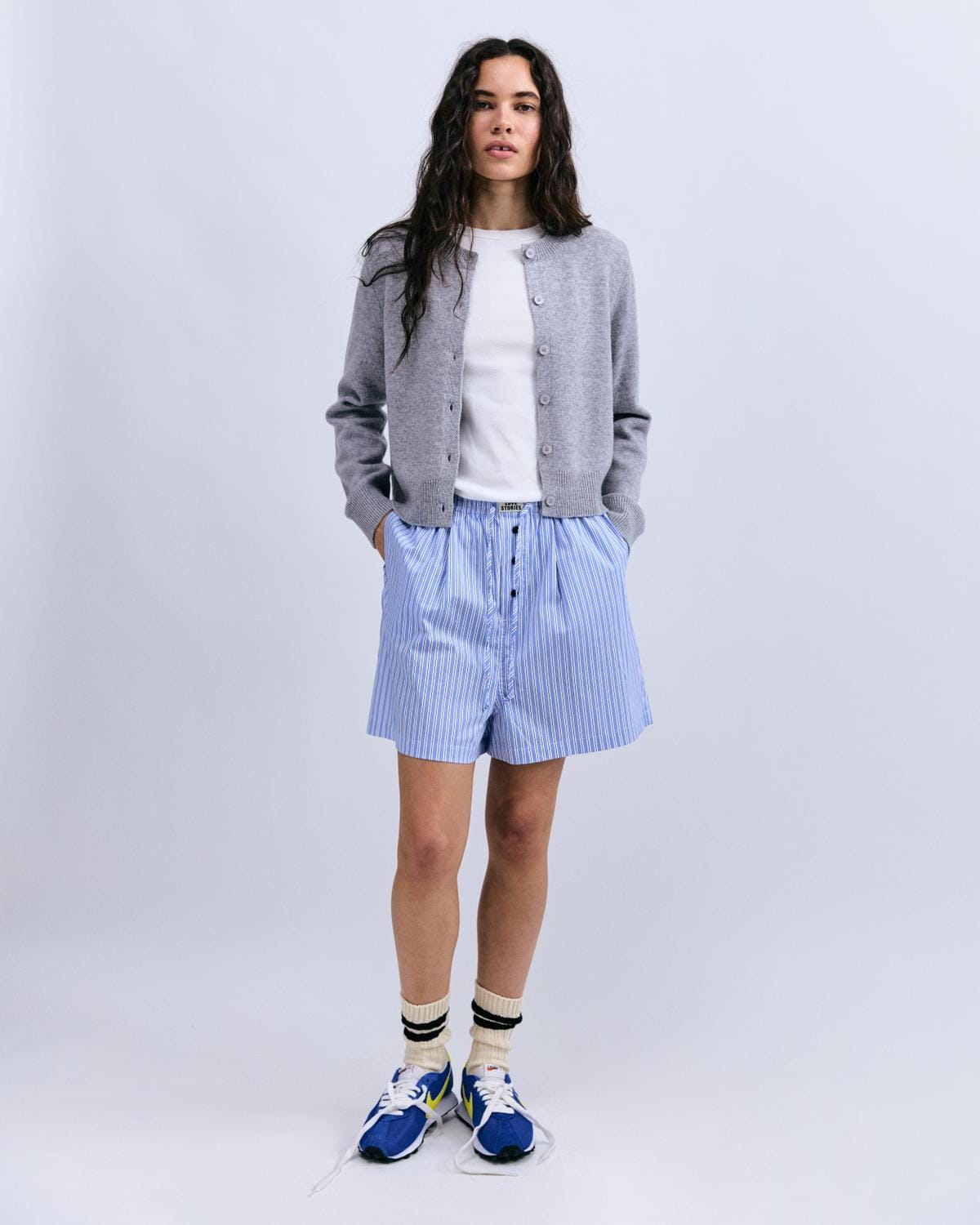 Pantaloni Love Stories bermuda Alfie blue