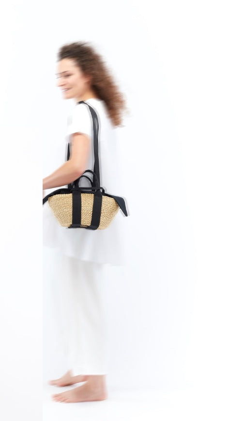 Borsa Muun Mini George Natural Black