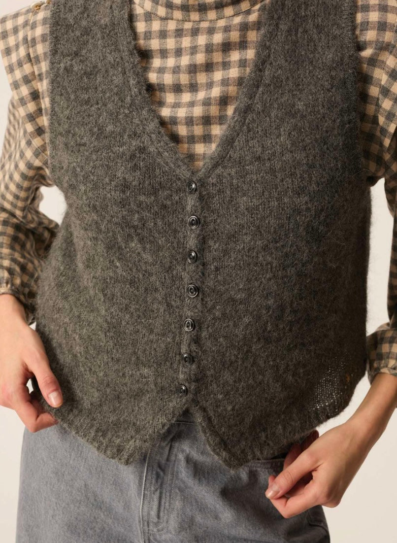 Gilet Des Petits Hauts Angelo anthracite