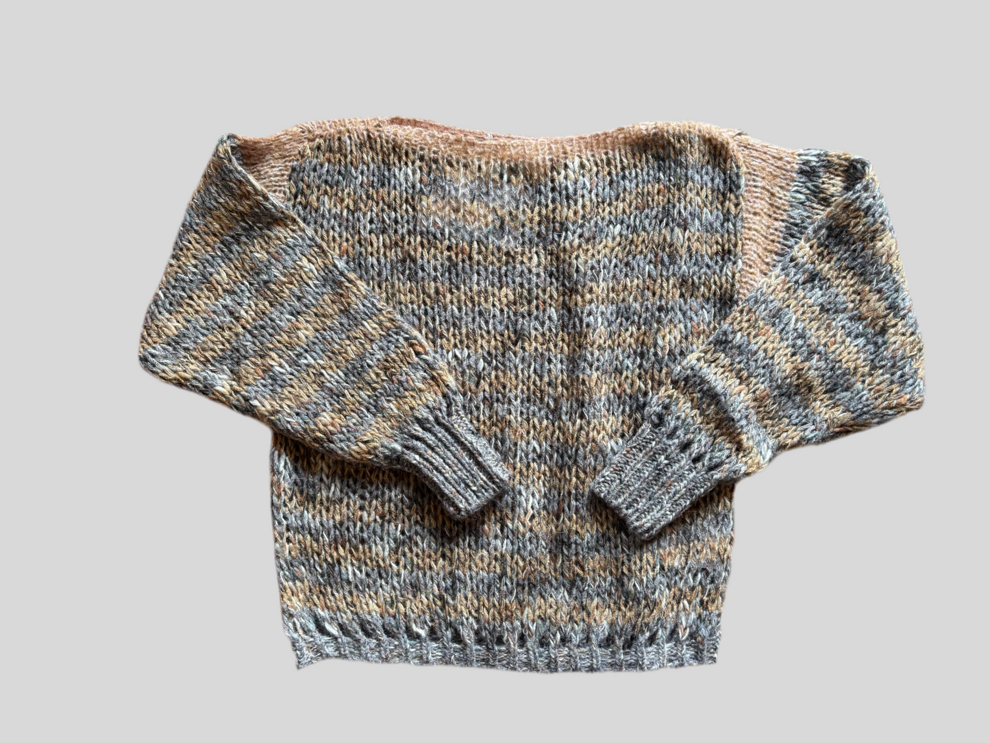 Maglione Chiara Bertani melange grigio senape