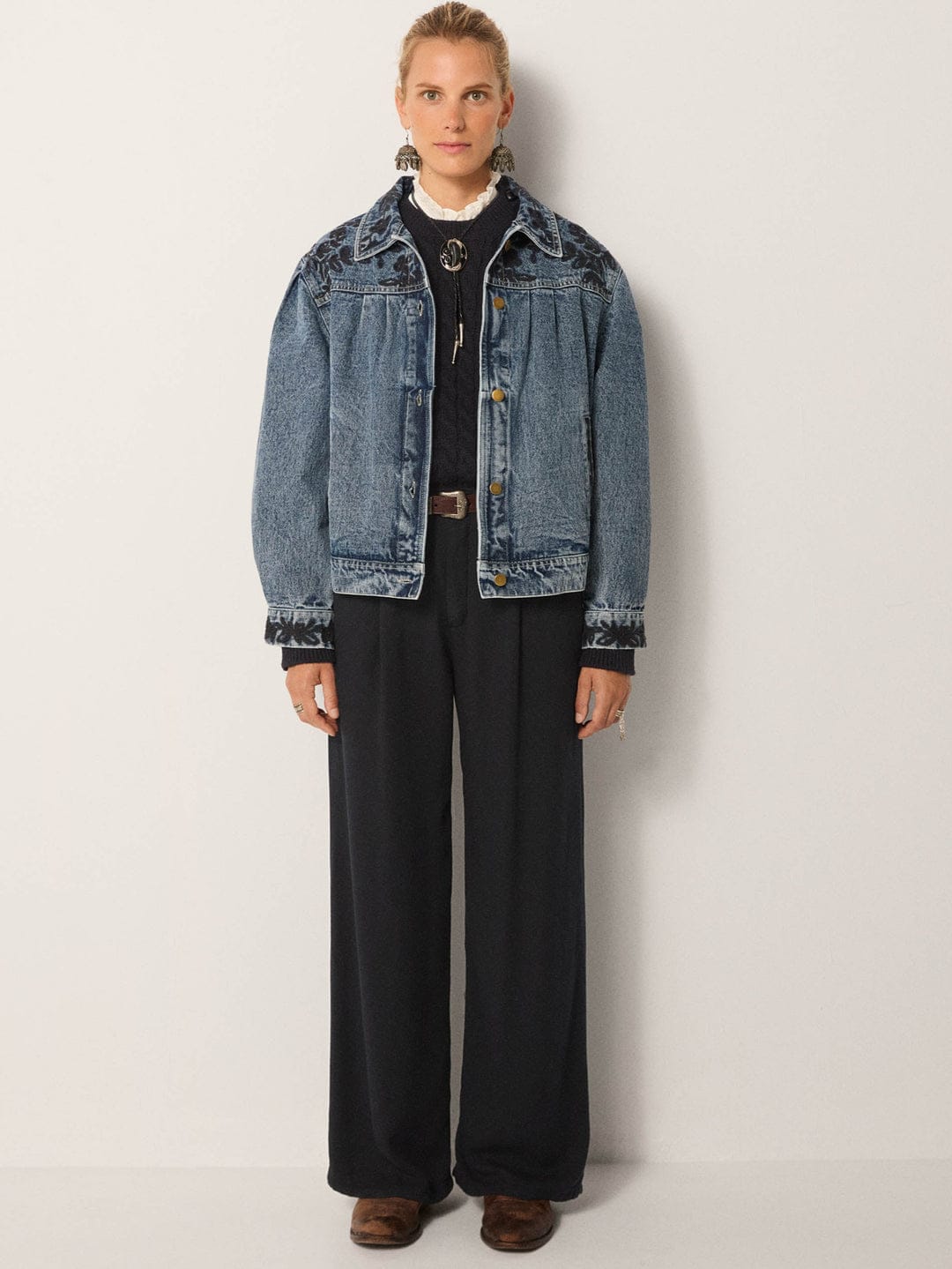 Giacca Maison Hotel Welsey Blue Western