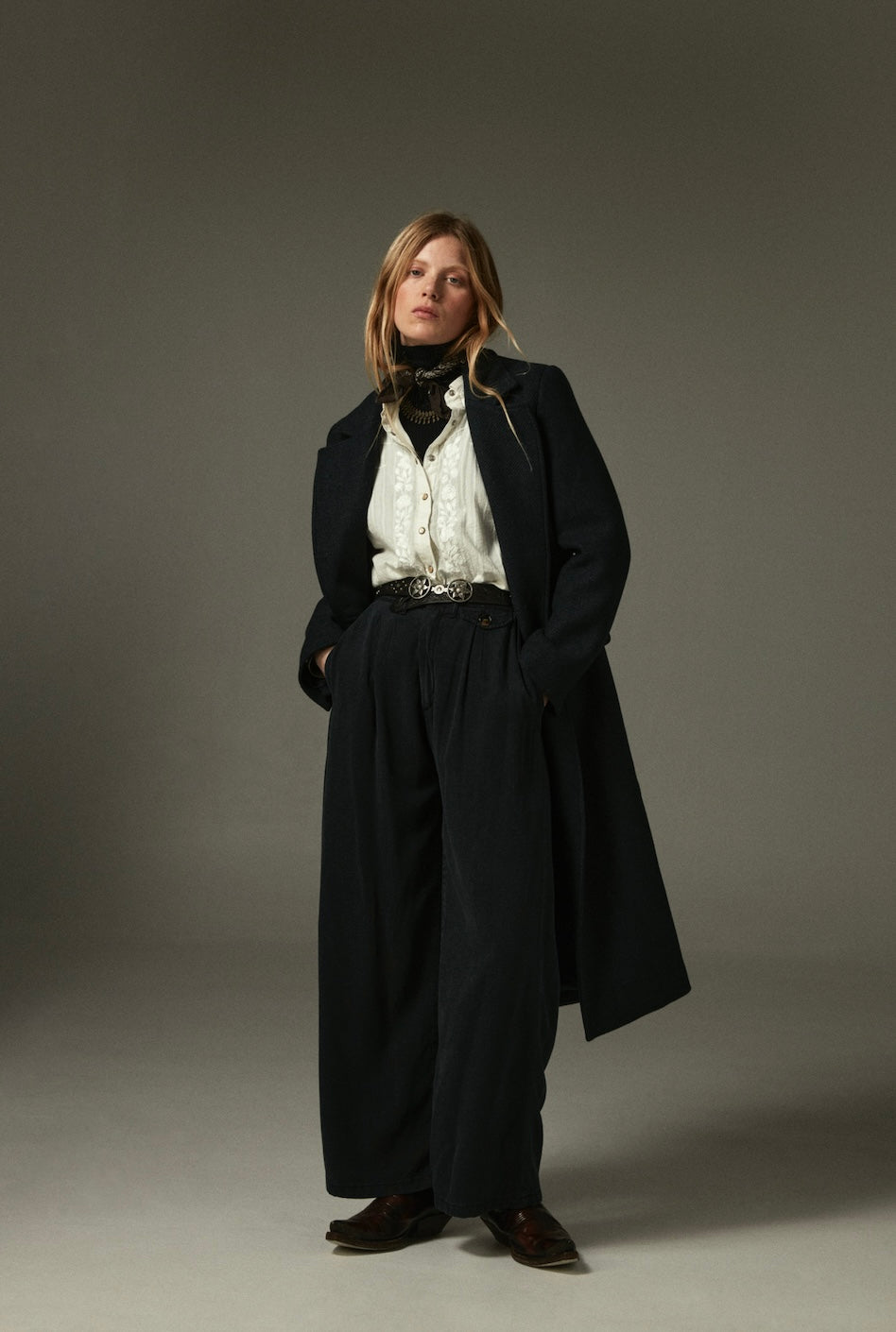 Cappotto Maison Hotel Bruno Sempione midnight blue