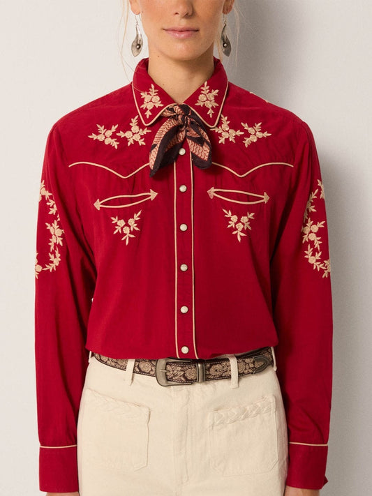 Camicia Maison Hotel Rodeo Sierra Western Red River