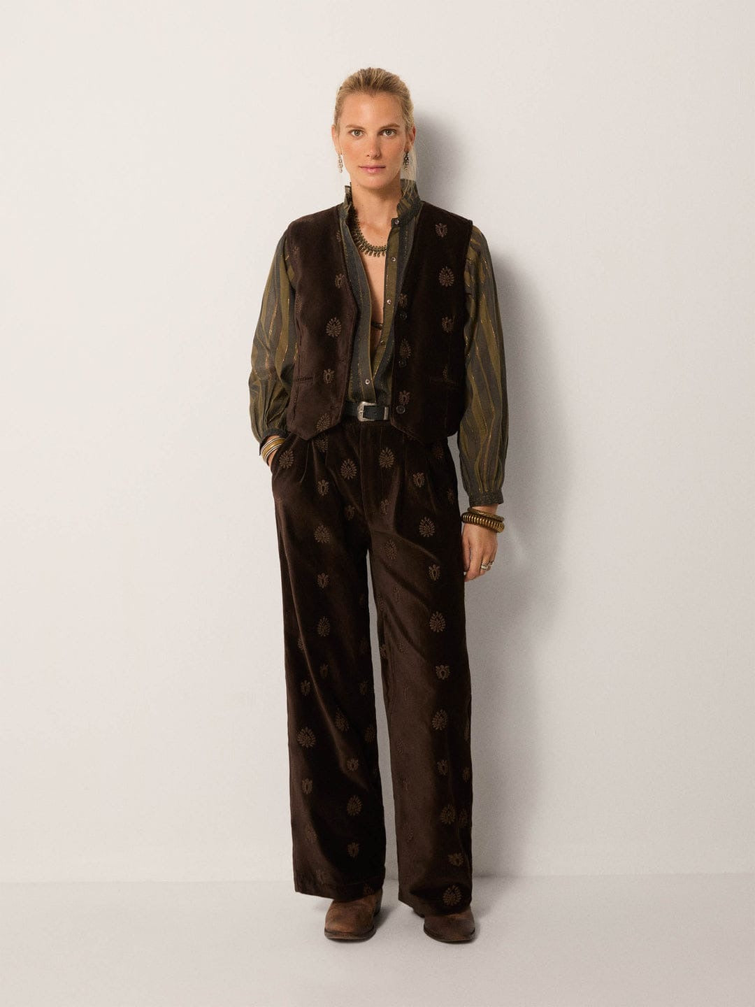 Gilet Maison Hotel Kafka Velluto Macchiato