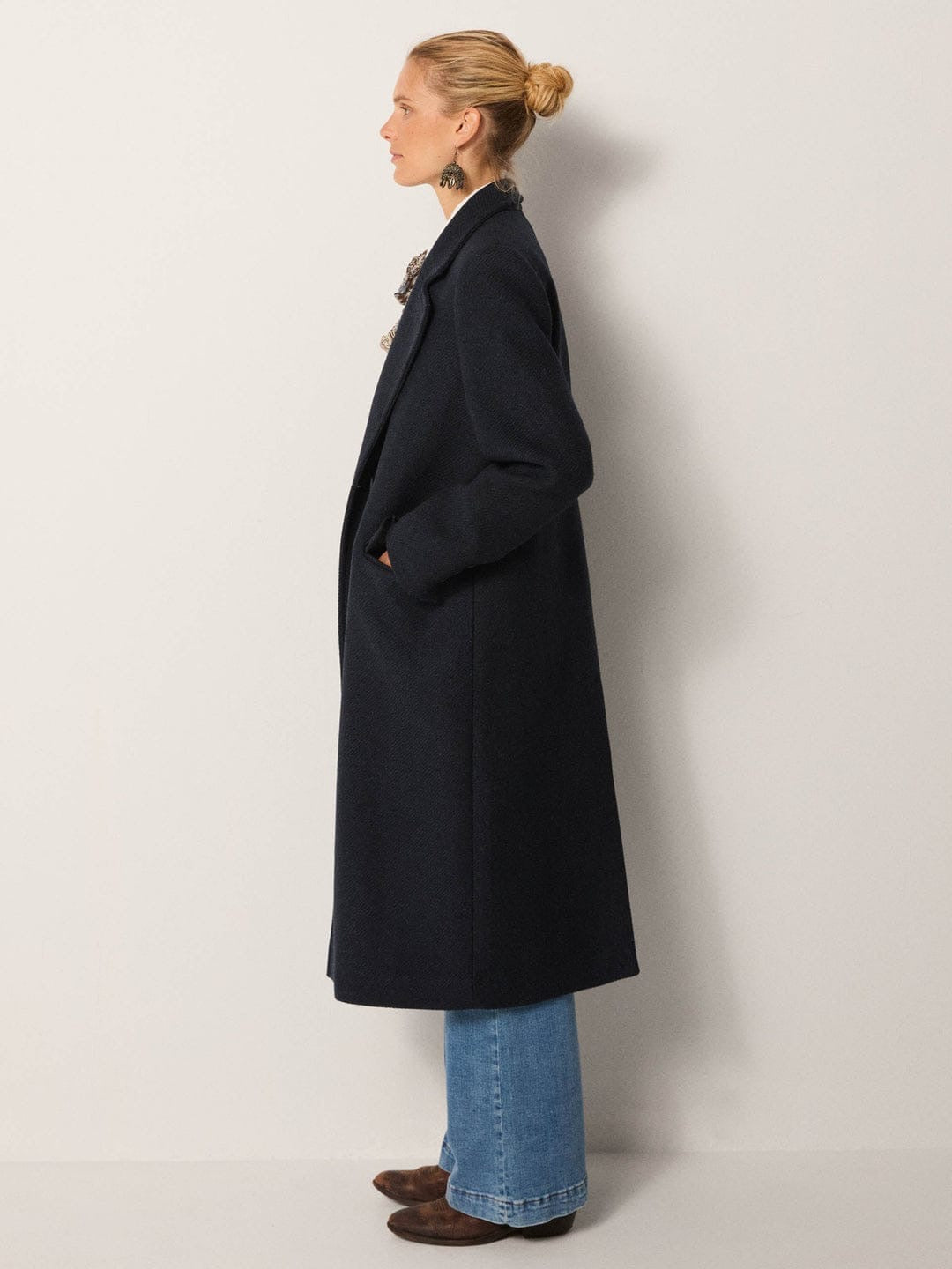 Cappotto Maison Hotel Bruno Sempione midnight blue
