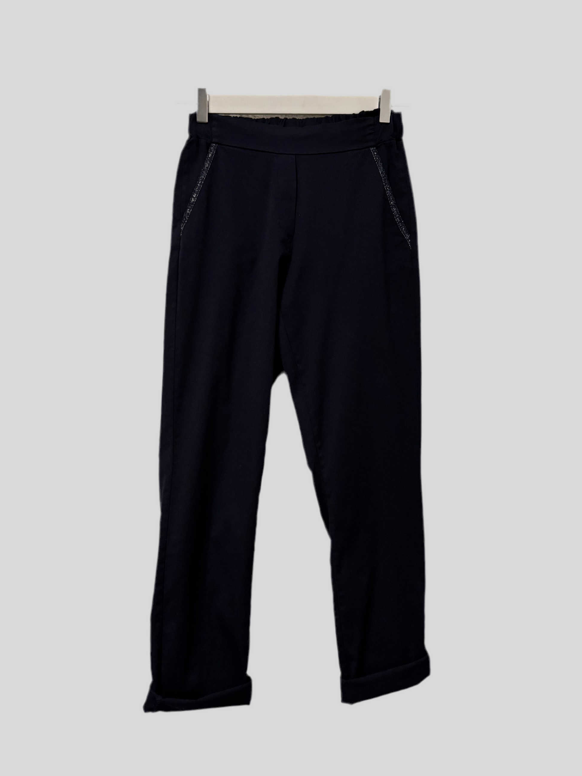 Pantalone Flirt blu gamba dritta