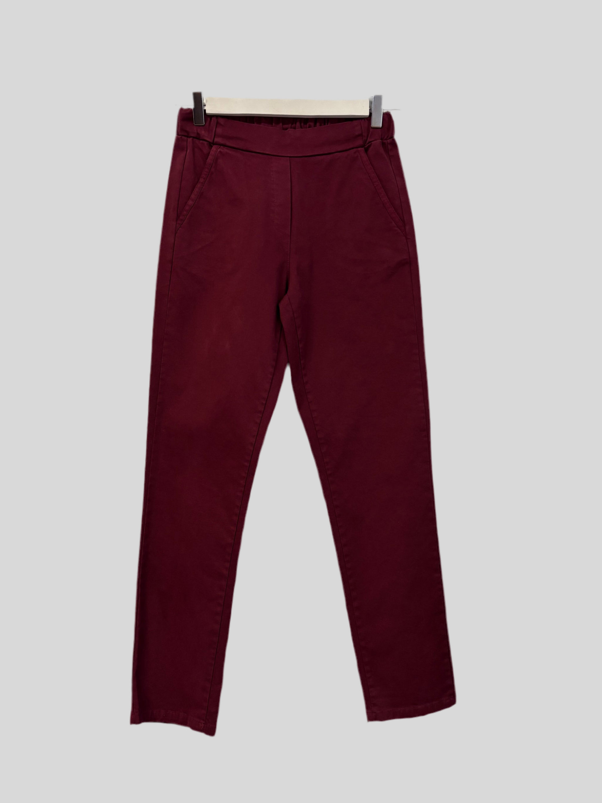 Pantalone Flirt cotone bordeaux