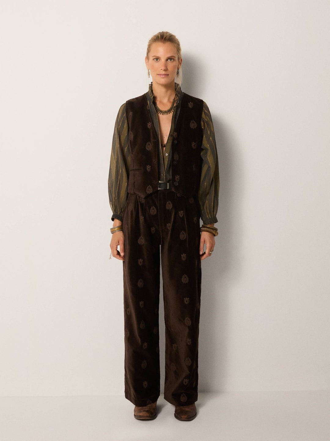 Gilet Maison Hotel Kafka Velluto Macchiato