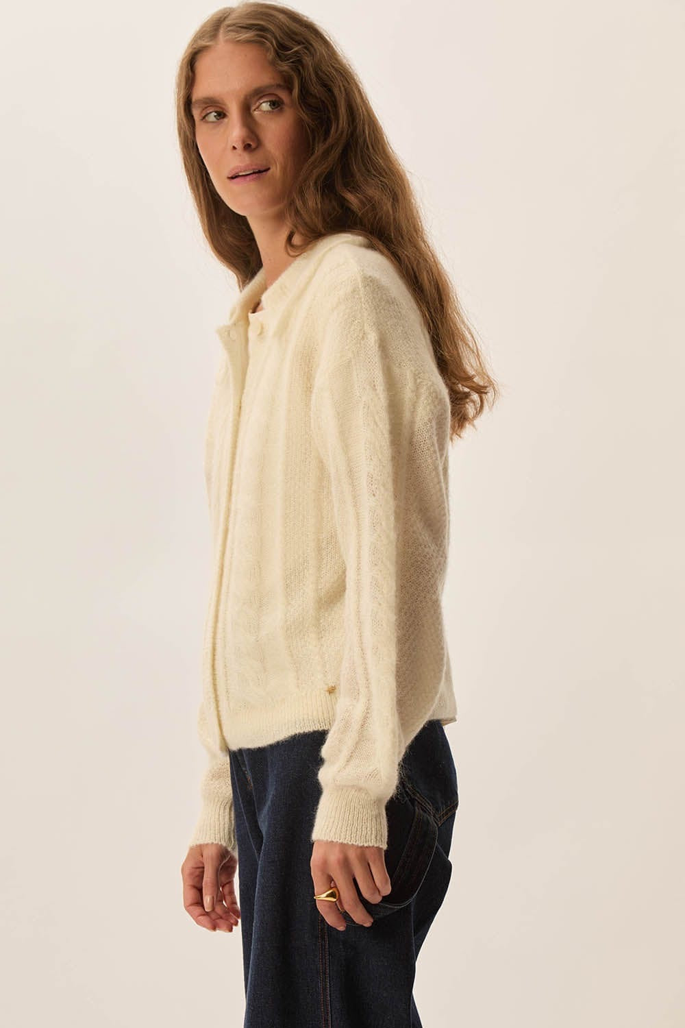 Cardigan Des Petits Hauts Capucine creme