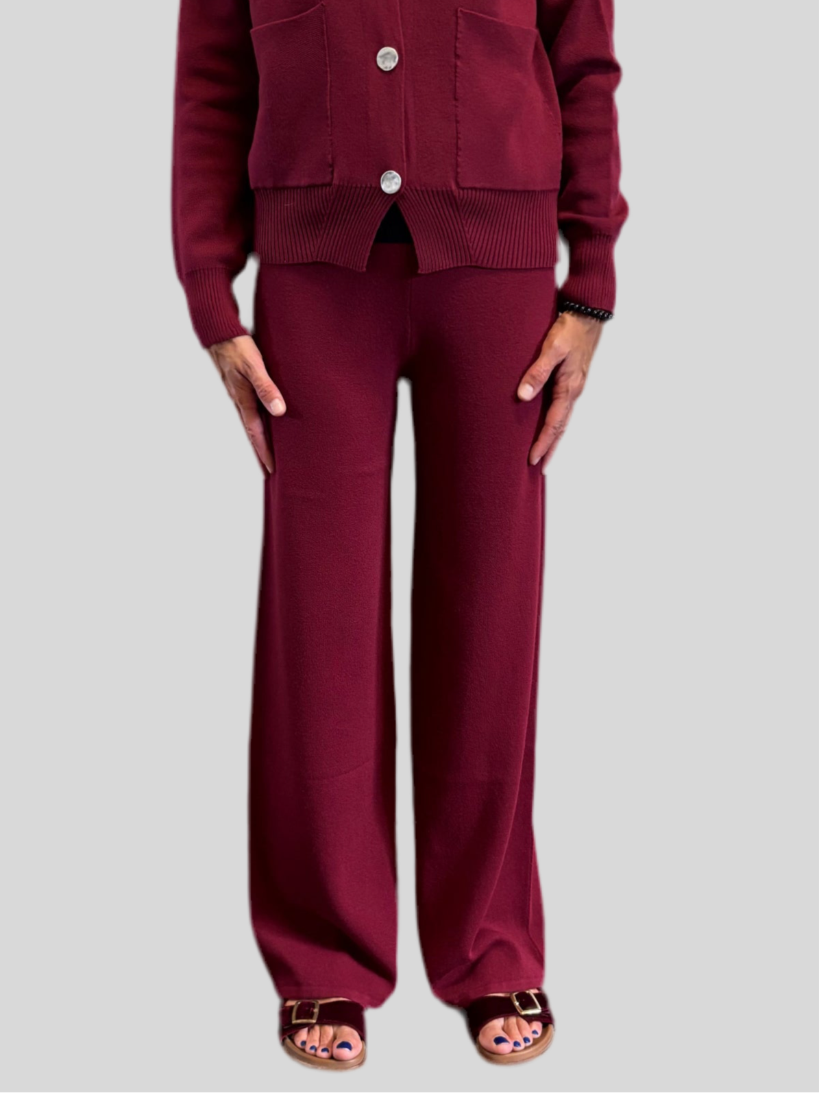 Pantalone Flirt viscosa amarena