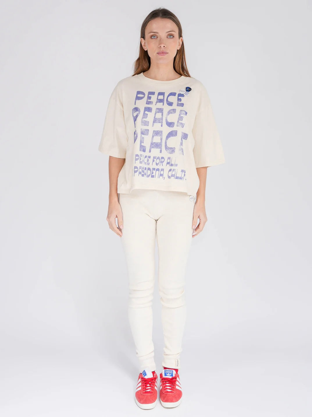 T-shirt Newtone Crooper Pasadena Peace