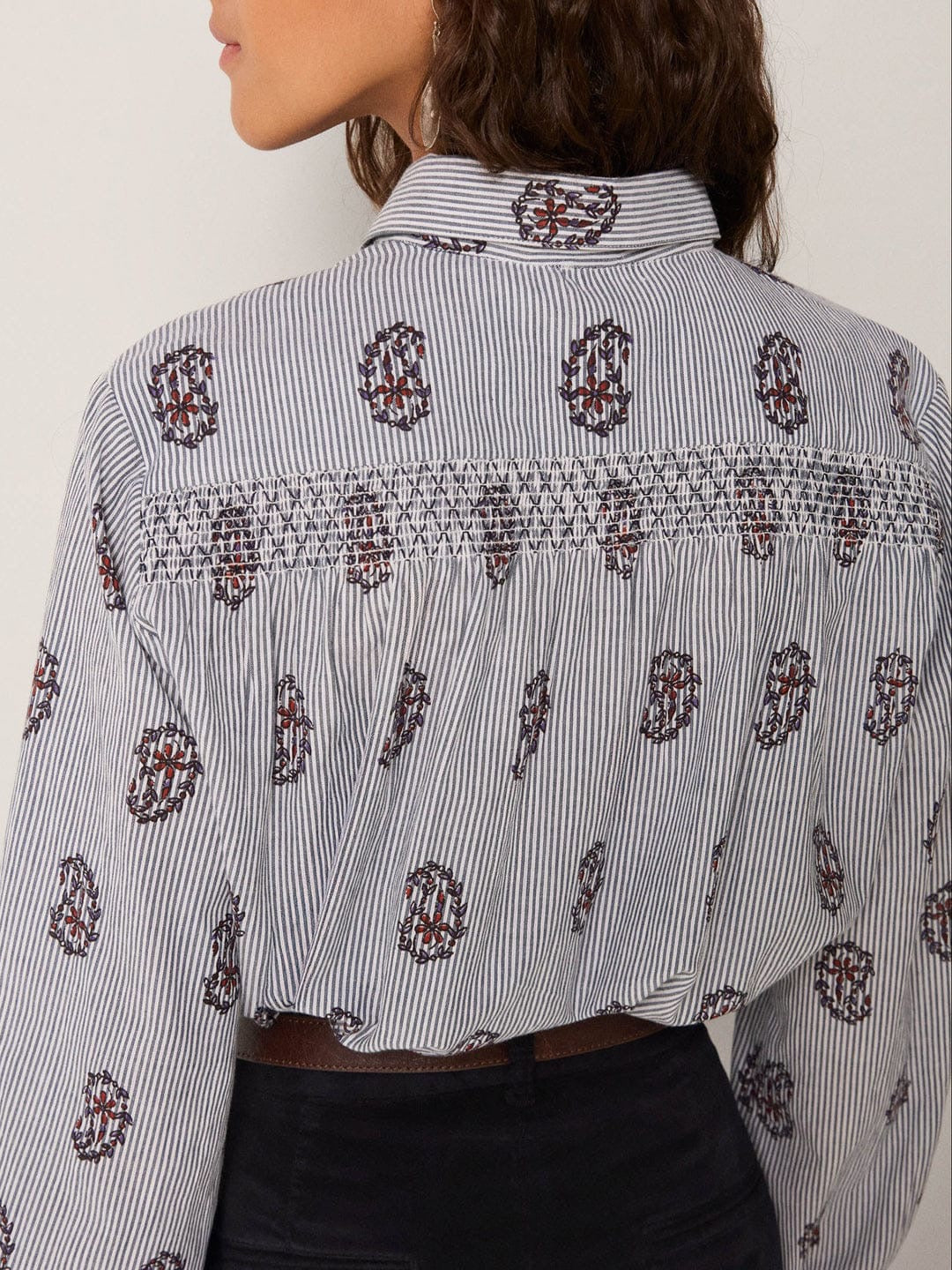 Camicia Maison Hotel Sophie Rustic Groove Striped Meadow